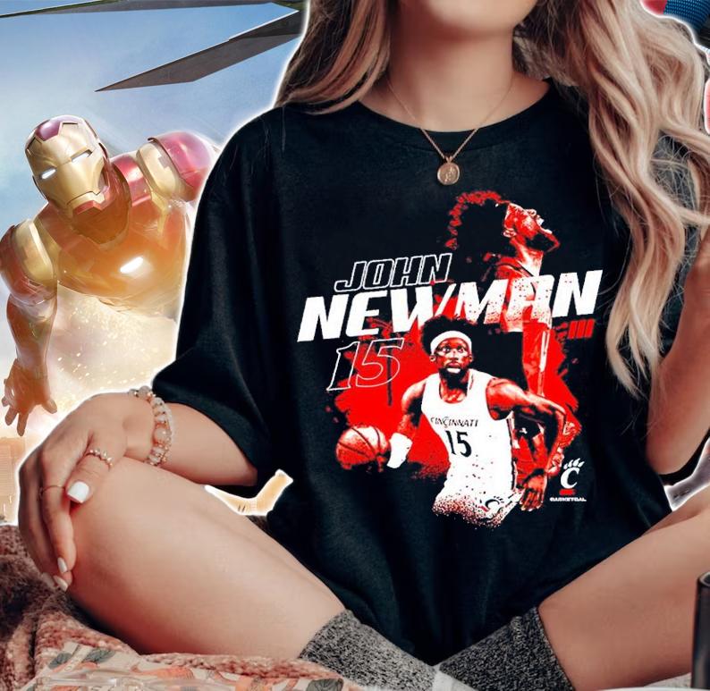 Playmaker John Newman III Cincinnati Basketball Shirt woman shirt