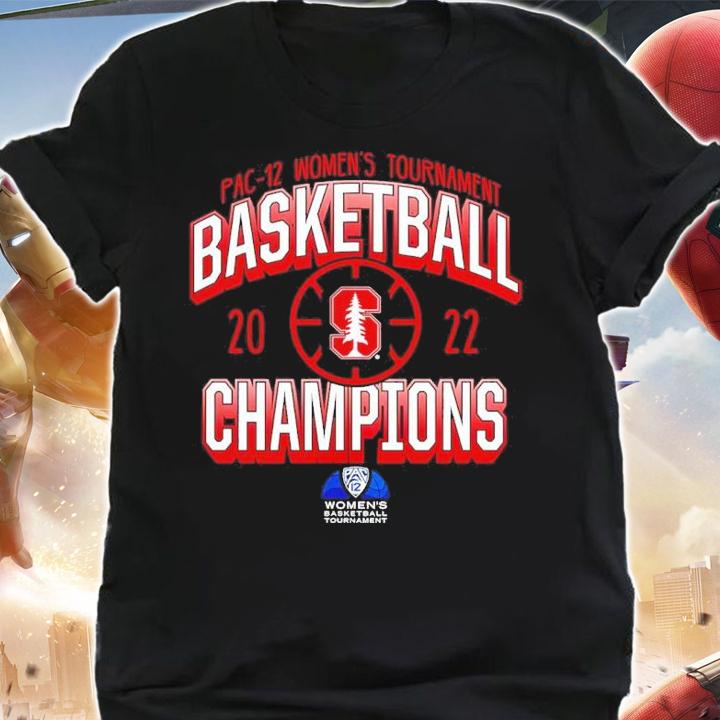 Stanford Cardinal 2022 PAC-12 Women's Basketball Conference Tournament Champions T-Shirt shirt