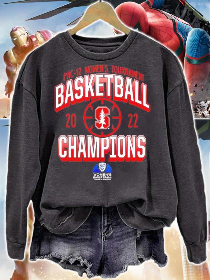 Stanford Cardinal 2022 PAC-12 Women's Basketball Conference Tournament Champions T-Shirt sweatshirt