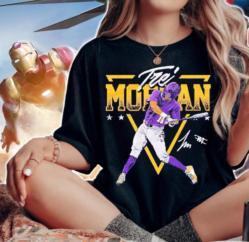 Tre Morgan Louisiana NIL baseball signature shirt woman shirt