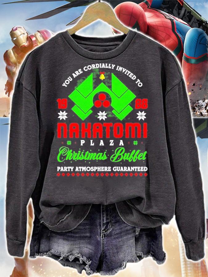 You Are Cordially Invited To Nakatomi Plaza Christmas Buffet Shirt