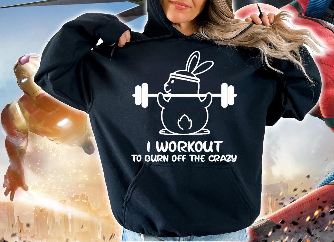 I Workout To Burn Off The Crazy Funny Fitness T-Shirt