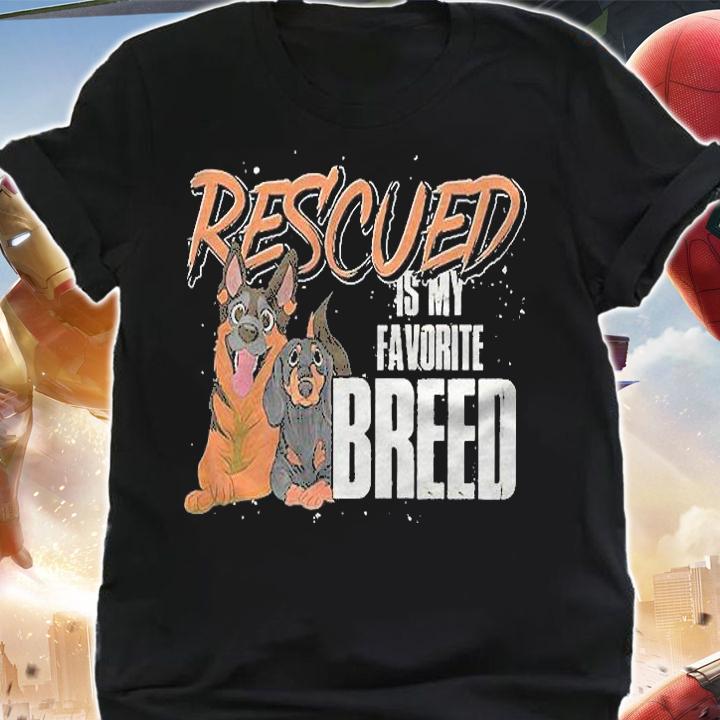 Rescued Is My Favorite Breed German Shepherd Dachshund Dog Shirt