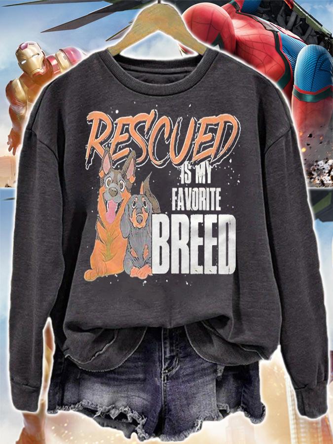 Rescued Is My Favorite Breed German Shepherd Dachshund Dog Shirt