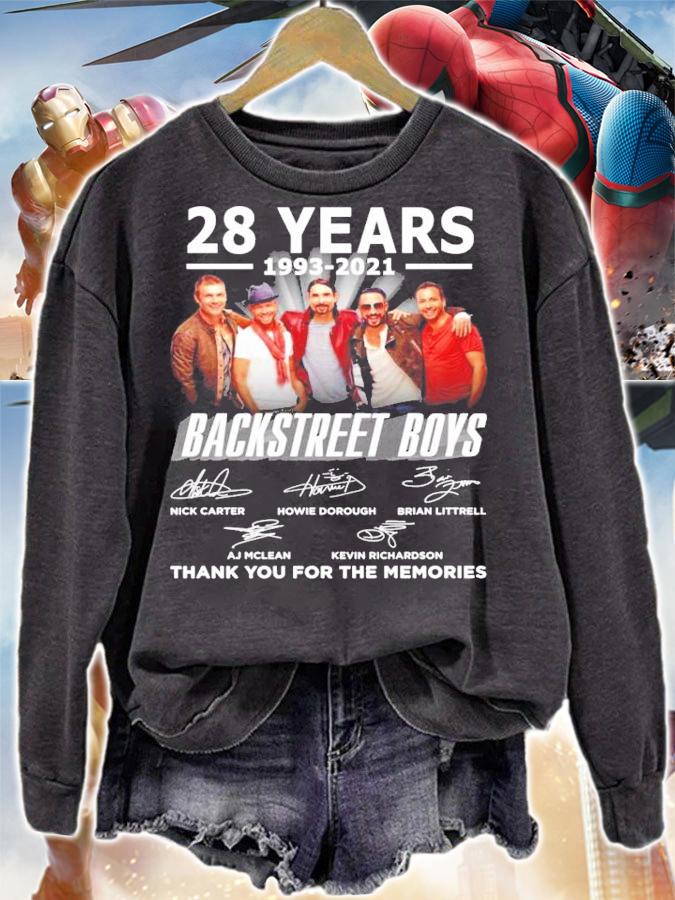 Backstreet Boys 28 years 1993-2021 thank you for the memories t-shirt sweatshirt