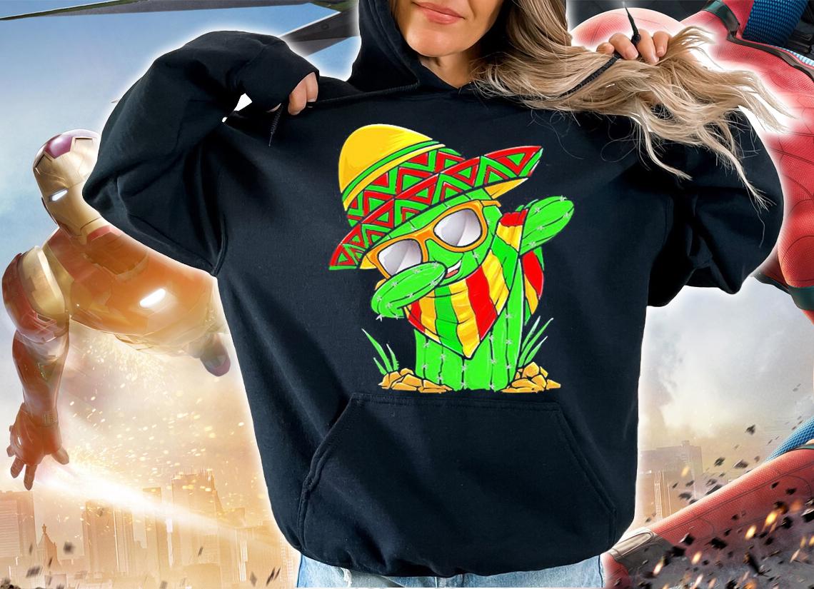 Cinco De Mayo Dabbing Cactus T-Shirt hoodie