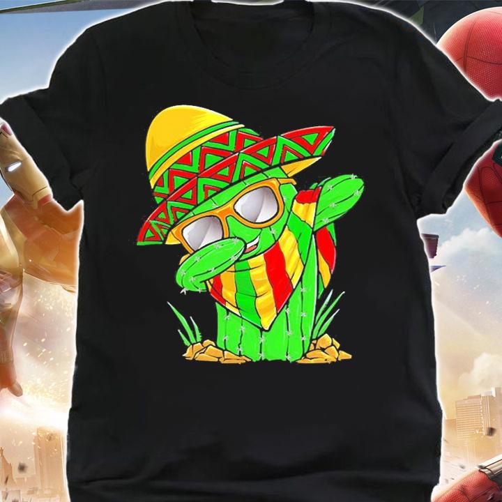 Cinco De Mayo Dabbing Cactus T-Shirt shirt