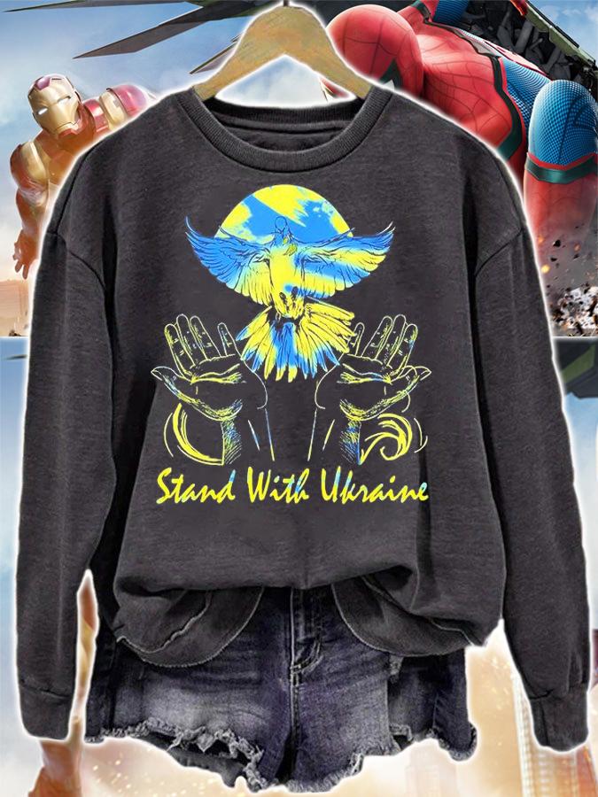 I Stand With Ukraine 2022 Peace Dove Ukraine Peace Free Ukraine T-Shirt sweatshirt