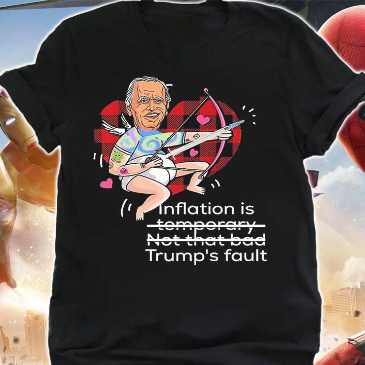 Inflation Is temporary Not That Bad Trump's fault Funny T-Shirt shirt