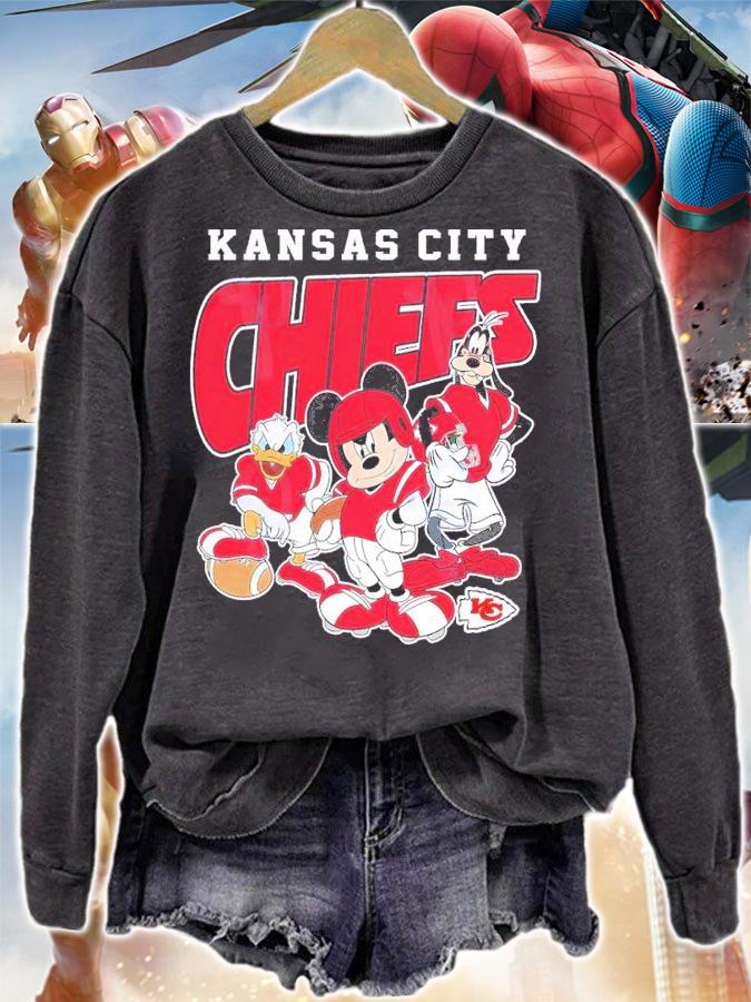 Kansas City Chiefs Disney Mickey Mouse Vintage NFL Shirt sweatshirt