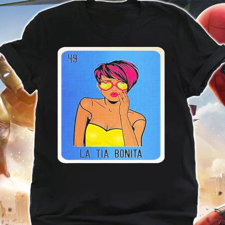 La Tia Bonita Mexican Lottery Mexico Loteria Cards T-Shirt shirt