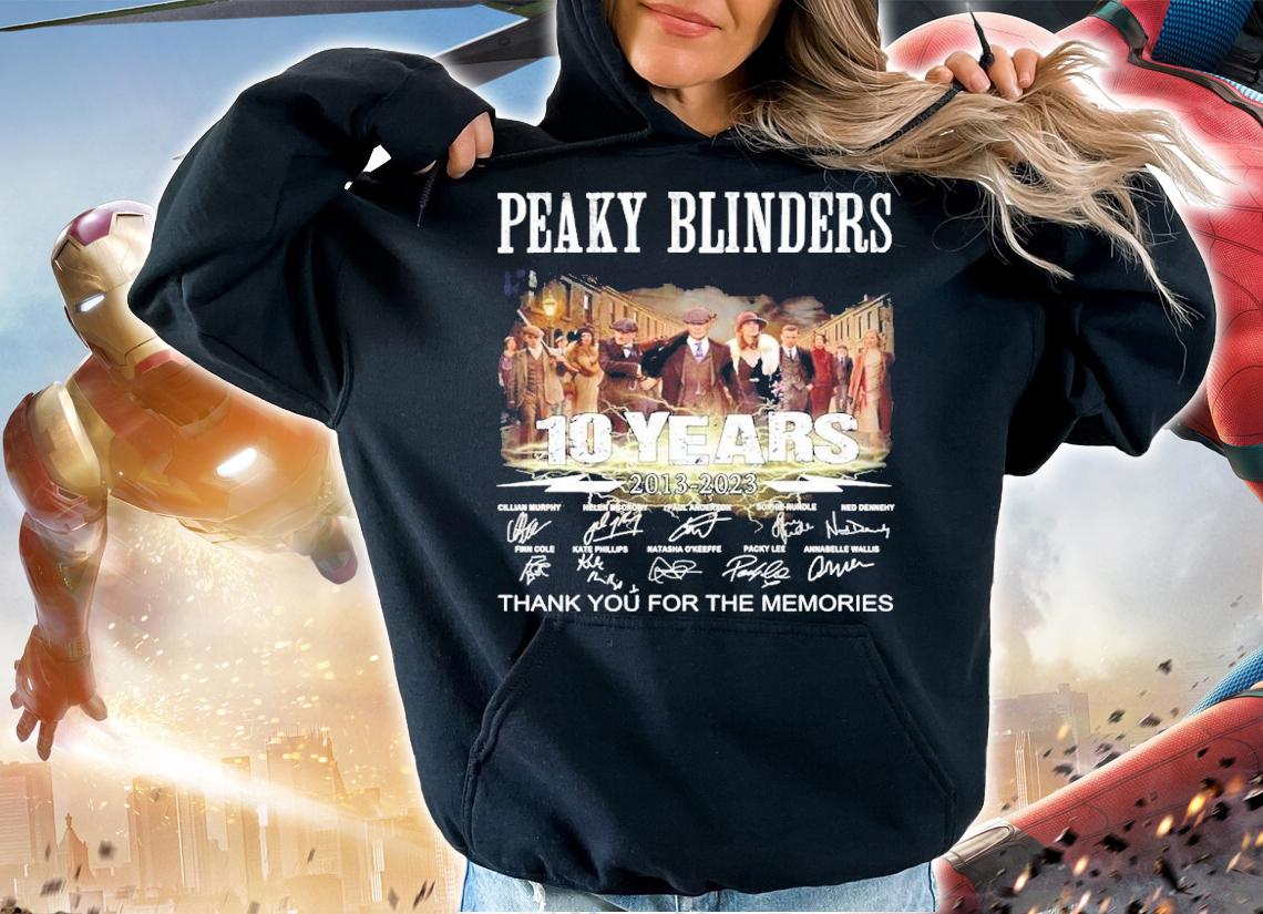 Peaky Blinders 10 Years 2013-2023 Signatures Thank You For The Memories Shirt hoodie