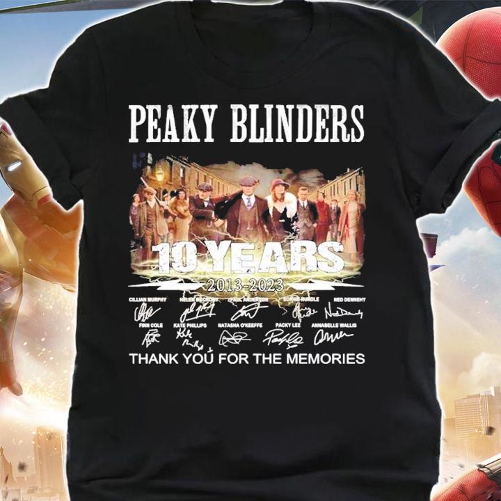 Peaky Blinders 10 Years 2013-2023 Signatures Thank You For The Memories Shirt shirt