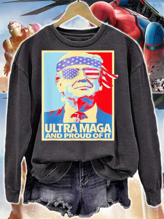 Proud Ultra MEGA Trump 2024 T-Shirt sweatshirt