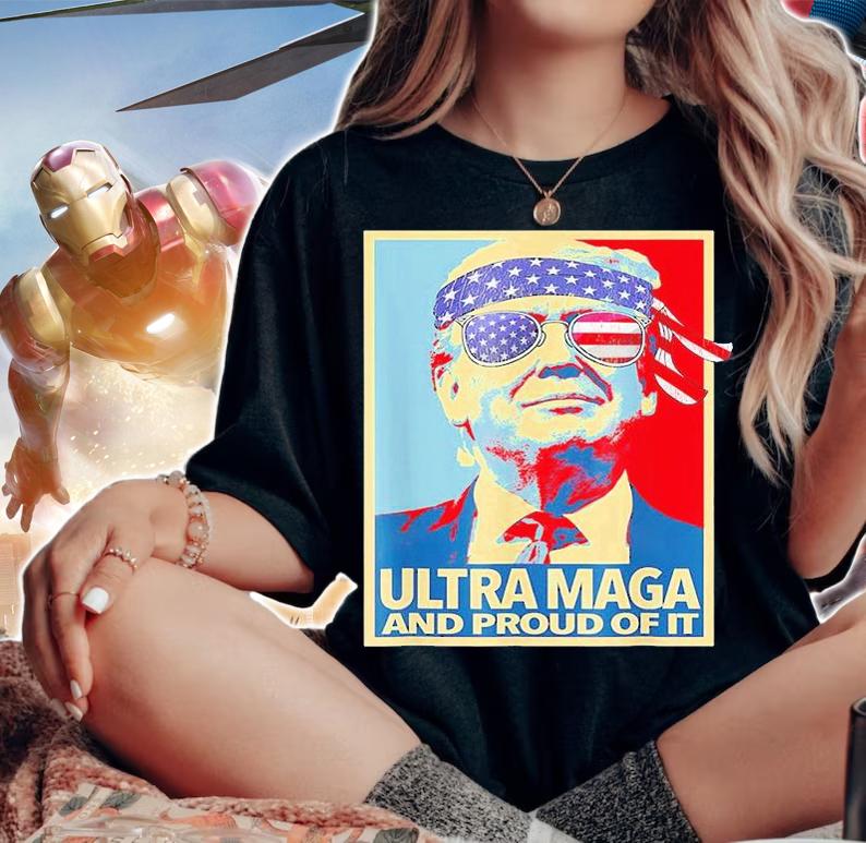 Proud Ultra MEGA Trump 2024 T-Shirt woman shirt