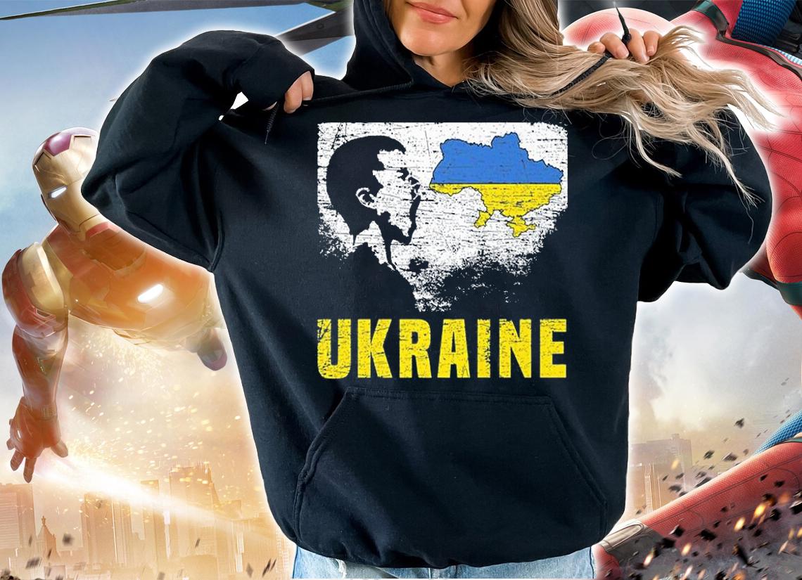 Ukraine Map And Ukrainian Flag Of Ukraine Vintage T-Shirt hoodie