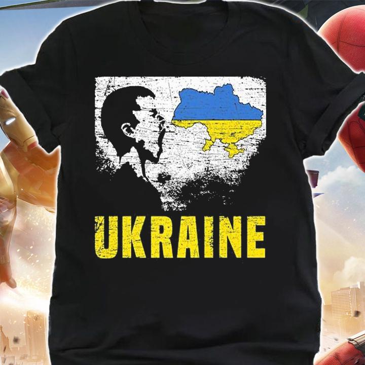 Ukraine Map And Ukrainian Flag Of Ukraine Vintage T-Shirt shirt