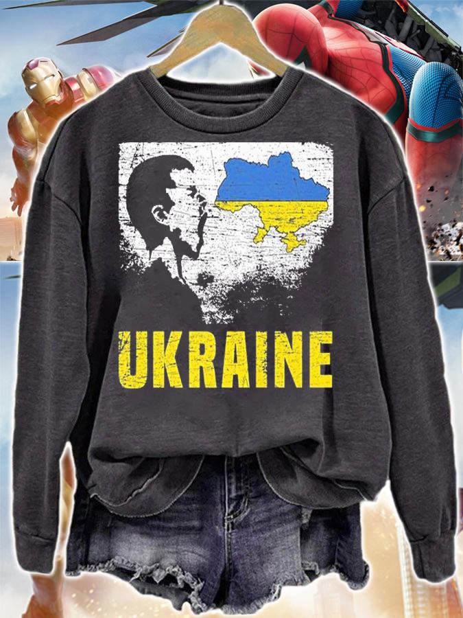 Ukraine Map And Ukrainian Flag Of Ukraine Vintage T-Shirt sweatshirt
