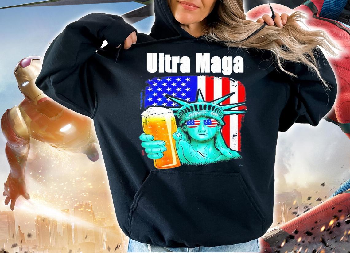 Ultra Maga Conservative Patriotic Flag Red White Blue T-Shirt