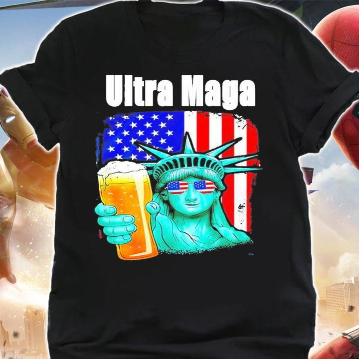 Ultra Maga Conservative Patriotic Flag Red White Blue T-Shirt