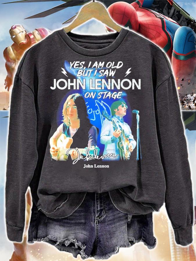 Yes I Am Old But I Saw John Lennon On Stage Signatures Shirt sweatshirt