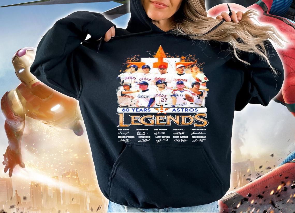 60 years Houston Astros Legends signatures shirt