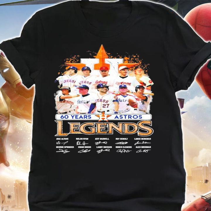 60 years Houston Astros Legends signatures shirt