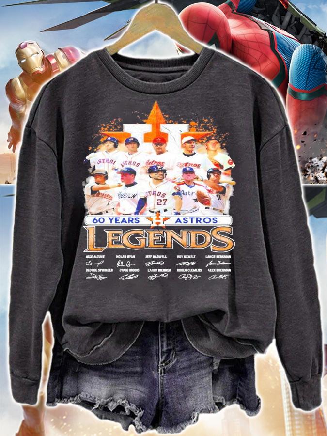 60 years Houston Astros Legends signatures shirt