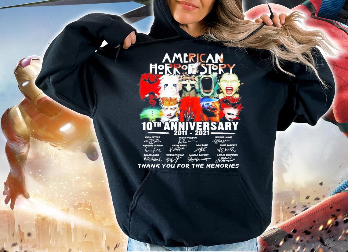 American Horror Story 10th anniversary 2001-2021 signature shirt hoodie