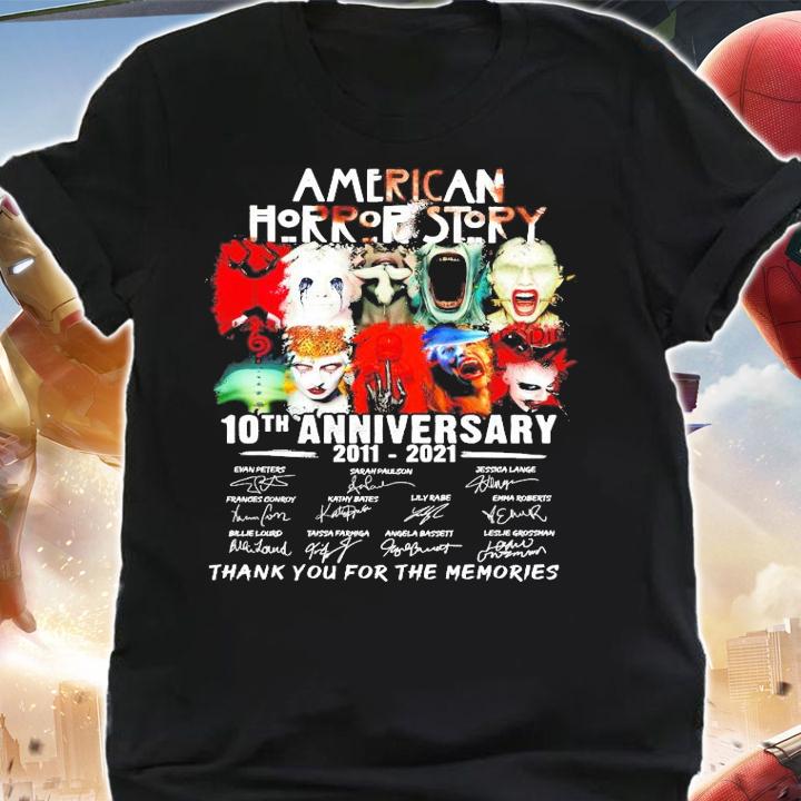 American Horror Story 10th anniversary 2001-2021 signature shirt shirt