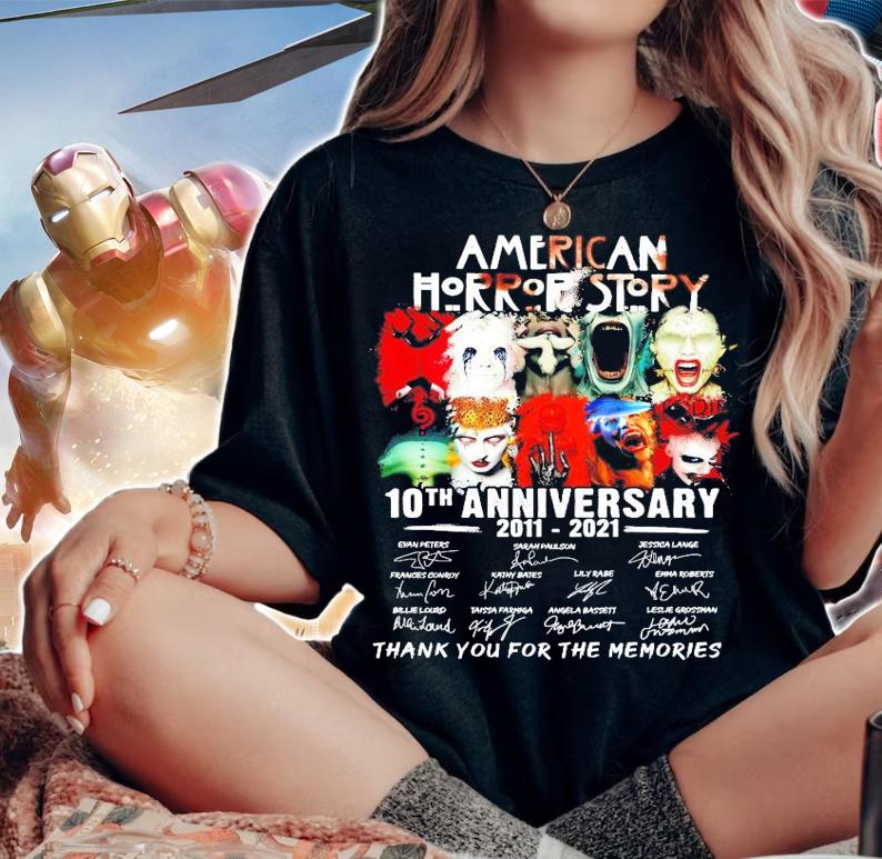 American Horror Story 10th anniversary 2001-2021 signature shirt woman shirt