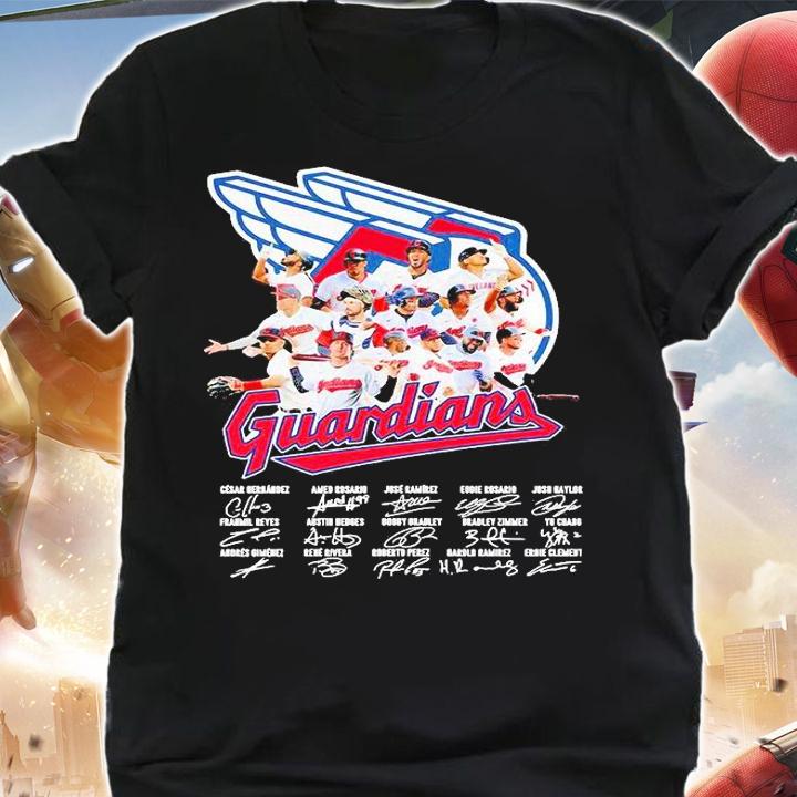 Cleveland's Baseball Team Guardians signature T-shirt shirt