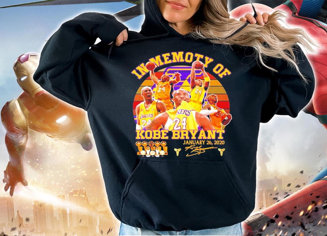 In memory of Kobe Bryant signature vintage shirt
