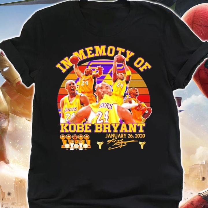 In memory of Kobe Bryant signature vintage shirt