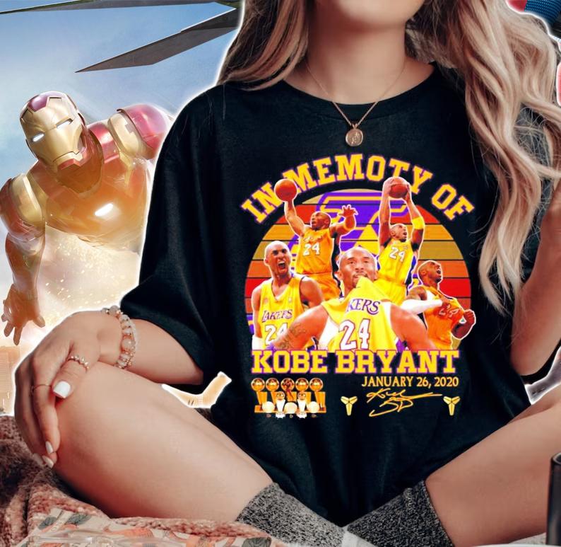 In memory of Kobe Bryant signature vintage shirt