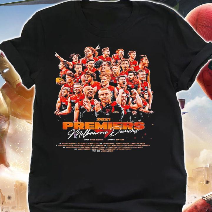 Premiers Melbourne Demons 2021 Melbourne Football Club T-shirt shirt