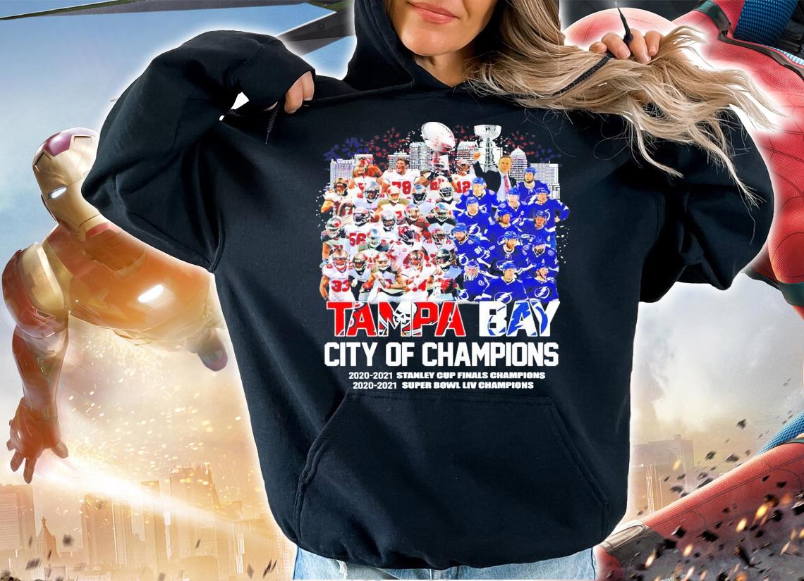 Tampa Bay Buccaneers vs Lightning city of Champion shirt hoodie