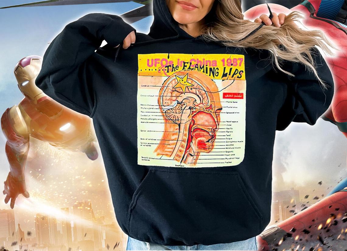 UFOs in China 1987 the Flaming Lips T-shirt hoodie