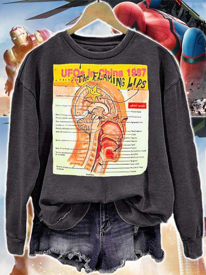 UFOs in China 1987 the Flaming Lips T-shirt sweatshirt