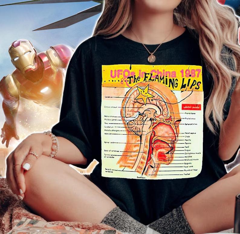 UFOs in China 1987 the Flaming Lips T-shirt woman shirt