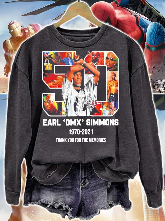 50 Earl DMX Simmons 1970-2021 thank you for the memories shirt sweatshirt
