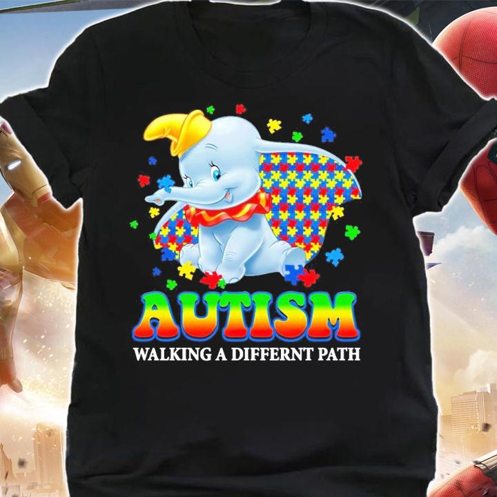 Elephant Autism walking a different path shirt shirt
