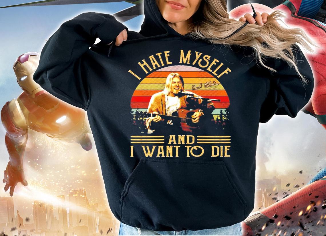 I hate myself and I want to die vintage shirt