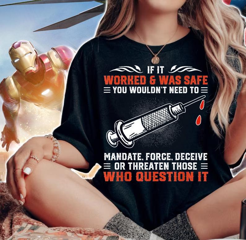 If It Worked And Was Safe You Wouldn't Need To Mandate Force Deceive Or Threaten Those Who Question It shirt woman shirt