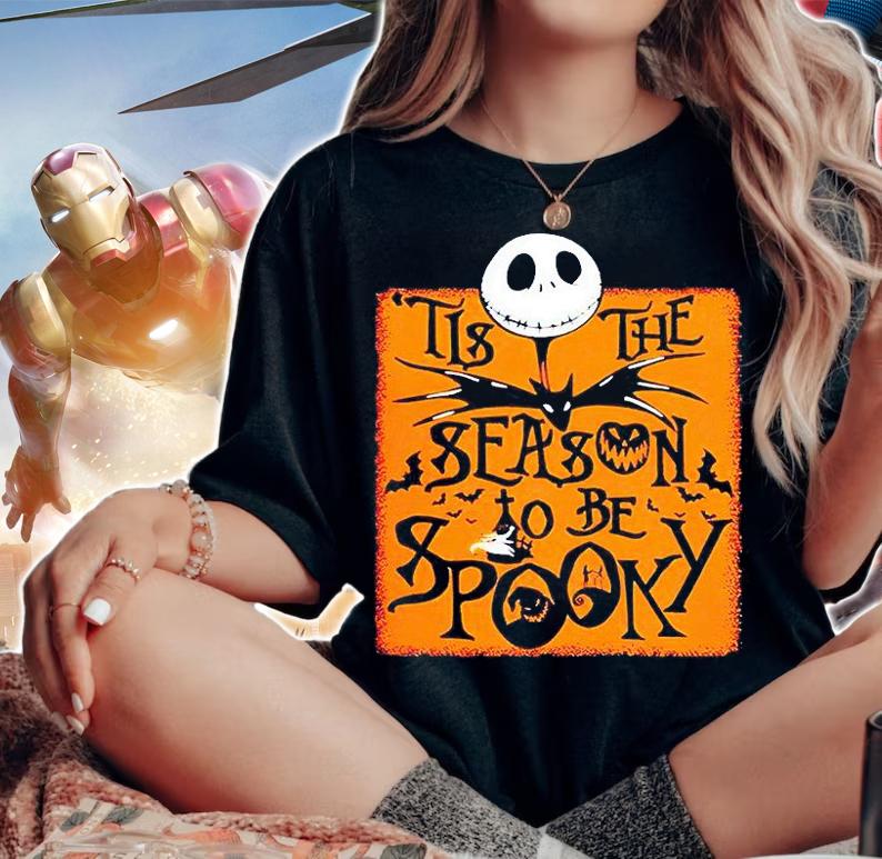 Jack Skellington tis the season to be Spooky T-shirt woman shirt