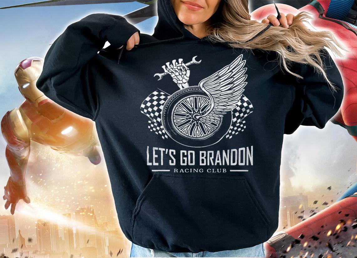 Let's Go Brandon Cool Racing Motor Funny Conservative T-Shirt hoodie