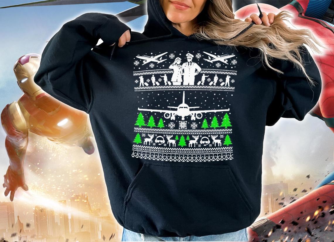Pilots Ugly Christmas T-Shirt hoodie