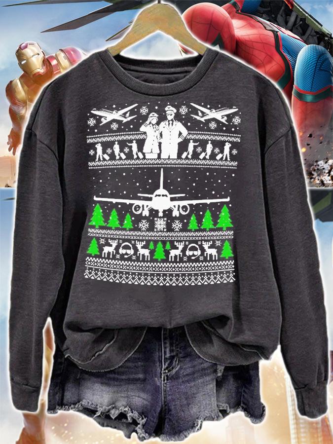 Pilots Ugly Christmas T-Shirt sweatshirt