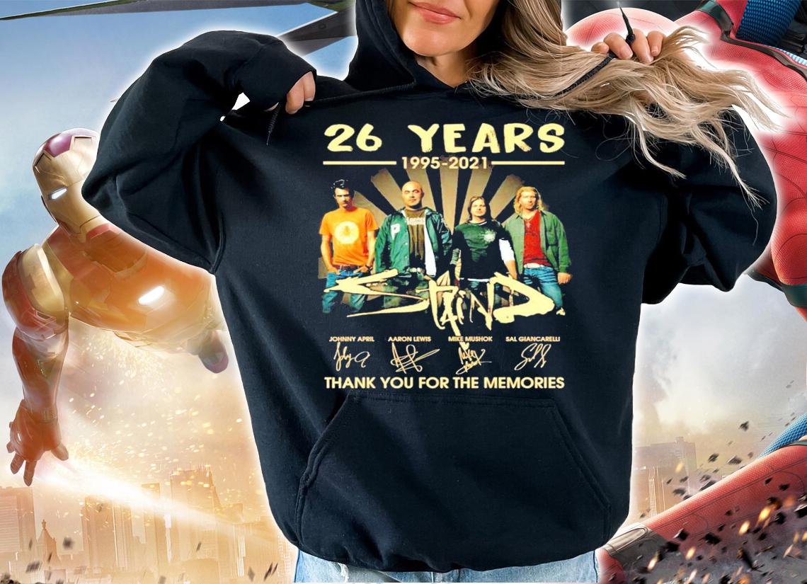 Staind 26 years 1995-2021 signatures shirt