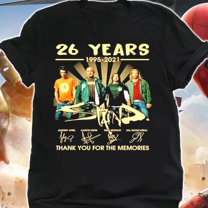Staind 26 years 1995-2021 signatures shirt
